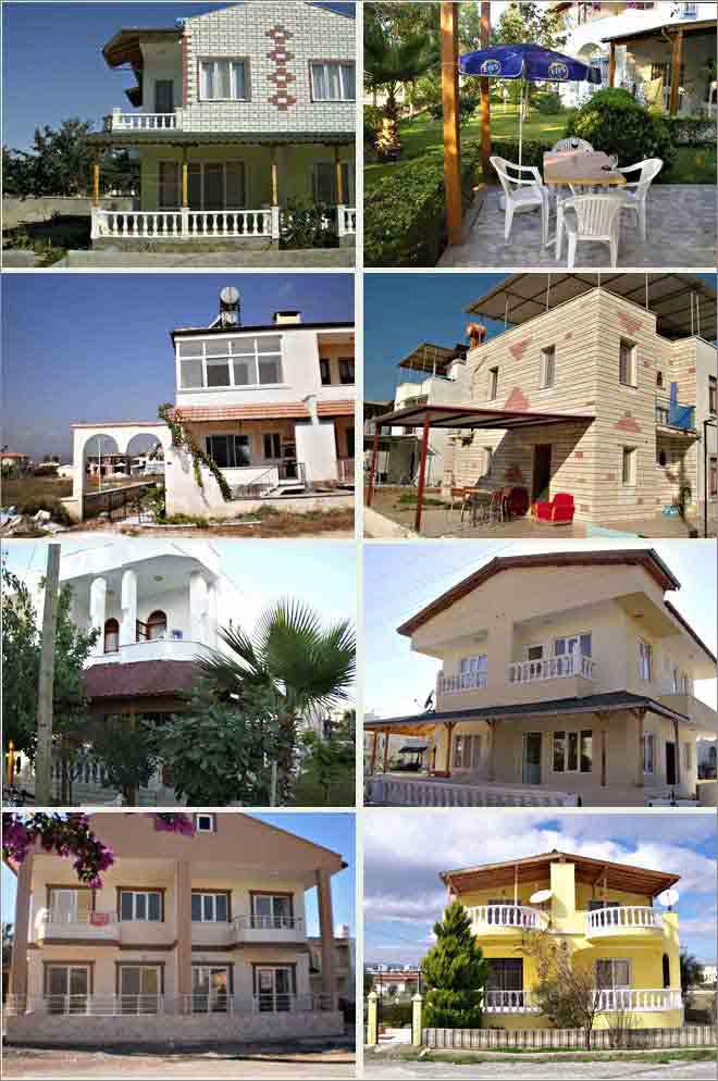 8 Häuser in der Türkei stehen zum Verkauf